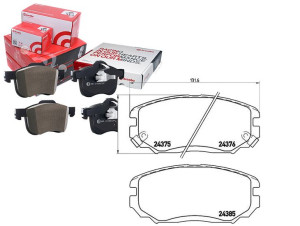 Klocki Hamulcowe Hyundai Sonata 05- Brembo