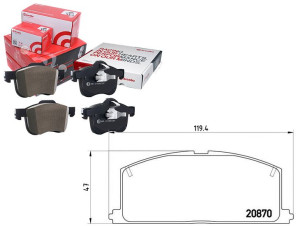 Klocki Hamulcowe Toyota Corolla Carina Brembo