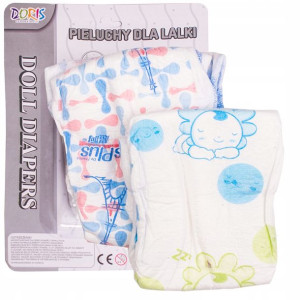 Pieluszka Pampers Pieluchy Dla Lalki Pampersy 2szt