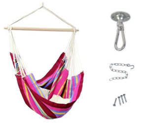Zestaw Huśtawka Fotel Wiszący Brasil Grenadine + Hak Sufitowy Powerhook