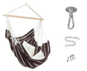Zestaw Huśtawka Fotel Wiszący Brasil Mocca + Hak Sufitowy Powerhook