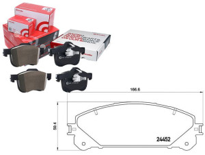 Klocki Hamulcowe Lexus Rx 09- Przód Brembo
