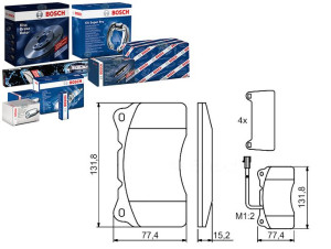 Klocki Hamulcowe Alfa Romeo 156 1.9d 11.03-05.06 B
