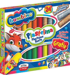 BAMBINO Plastelina klasyczna 24 kolory