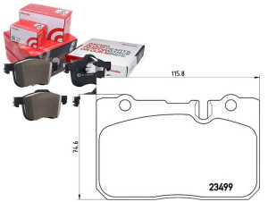 Klocki Hamulcowe Lexus Ls400 94-00 Przód Brembo