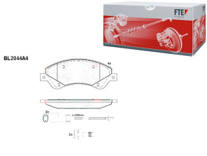 Klocki Hamulcowe Ford Transit 18.9mm Wva24485 Kpl
