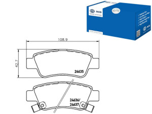 Klocki Hamulcowe Hella Pagid 43022swwg03 43022swwg