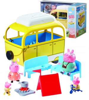 Świnka Peppa Kamper 4 Figurki Mama Tata George
