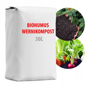 Wermikompost Humus Biohumus Nawóz od DżDżownic 30L