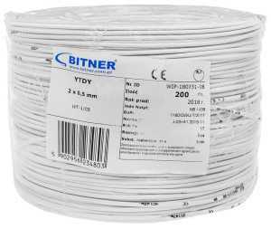 Przewód YTDY BiTprotect 2x0.5 mm