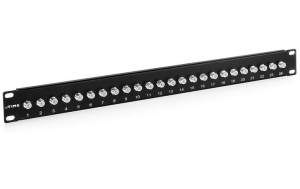 Patch panel 19" - 24-porty typu F