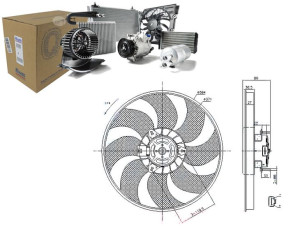 Wentylator Chłodnicy Opel Corsa D 1.3d-1.7d 07.06-