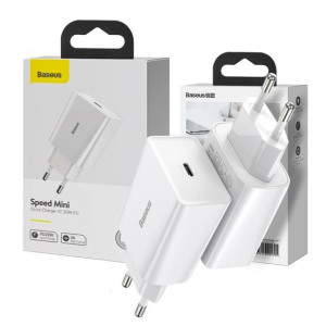 Baseus Speed Mini Ładowarka sieciowa USB-C 20W Power Delivery QC 3.0