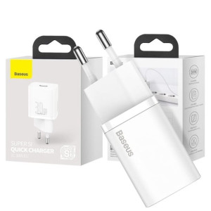 Baseus Super Si Ładowarka sieciowa zasilacz 30W USB-C PD 3.0 QC 3.0