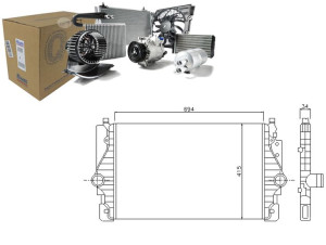 Intercooler Vw Transporter Iv 2.5d 09.95-04.03 Nis