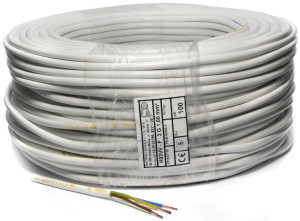Przewód mieszkaniowy OMY 3x1 mm