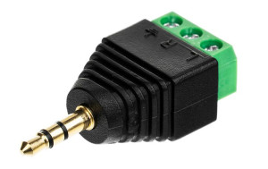 Wtyk Jack 3,5mm na kostce