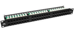 Patch panel 19" PP48E - 48-portów UTP5e