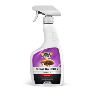 Środek NO PEST na Pchły 500ml Preparat Płyn Spray na Pchły Pluskwy Pająki