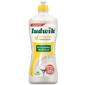 LUDWIK - płyn do mycia naczyń cytrynowy  900g