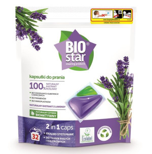 BIOstar cleaning products kapsułki do prania - 32 sztuki