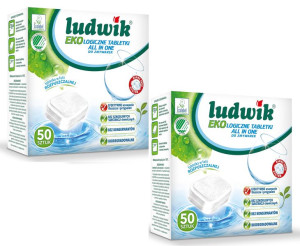 2x LUDWIK Ekologiczne tabletki all in one do zmywarek 50 szt.