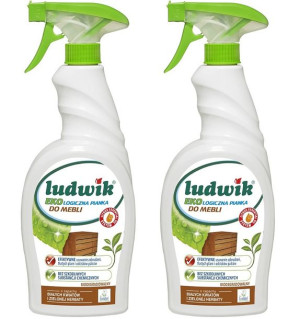 2x Ludwik Ekologiczna pianka do czyszczenia mebli 750ml
