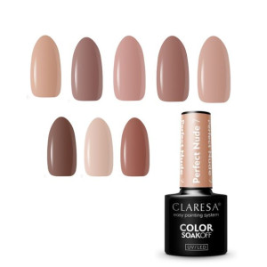 Claresa Perfect Nude Lakiery Cała Kolekcja
