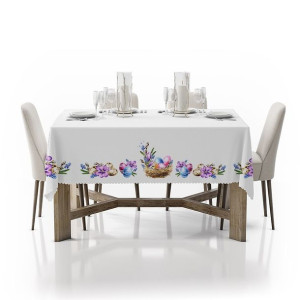Plamoodporny Obrus świąteczny na stół Wielkanocny 140x200 D549-985-01wp kro