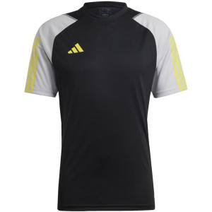 Koszulka męska adidas tiro 23 competition jersey czarno-szara hu1295