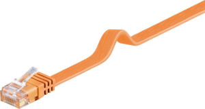 Kabel LAN Patchcord CAT 6 U/UTP PŁASKI orange 2m