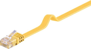 Kabel LAN Patchcord CAT 6 U/UTP PŁASKI żółty 1,5m