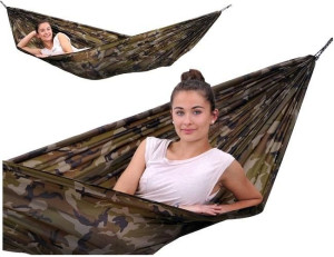Hamak turystyczny TRAVEL SET CAMOUFLAGE 275x140cm