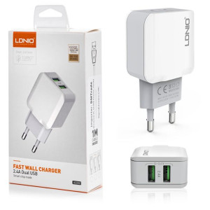 Ładowarka USB 12W PD QC2.0 2-portowa USB-A