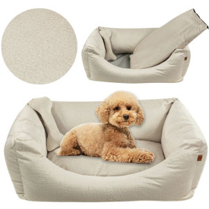 LEGOWISKO KOJEC ŁÓŻKO DLA PSA KOTA Artnico Pet friendly 60x40 cm kremowe