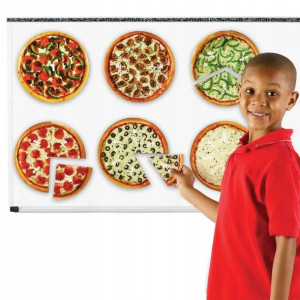 Ułamkowa pizza magnetyczna ułamki magnetyczne