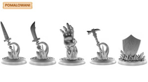 Zaklęcia - Zestaw 5 Pomalowanych Figurek Na Kampanię Rpg 25 Mm