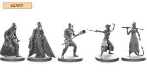 Niebezpieczne Kobiety - Zestaw 5 Szarych Figurek Na Kampanię Rpg 25 Mm
