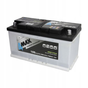 Akumulator 4MAX 12V 105Ah P+ DEEP-CYCLE BAT105/720