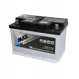 Akumulator 4MAX 12V 75Ah P+ DEEP-CYCLE BAT75/510R/