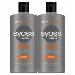 Syoss MEN Power Szampon do włosów 2w1 2szt x 440ml