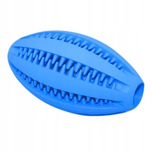 Zabawka piłka rugby gryzak czyści zęby psa