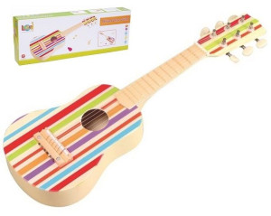 Tęczowa 6-cio strunowa gitara dla dziecka