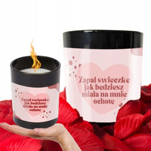 Świeca Świeczka Prezent Walentynki Personalizowana