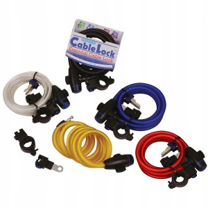 Zabezpieczenie OXFORD Cable Lock kolor niebieski 1