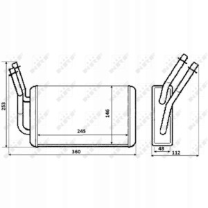 Nagrzewnica FORD TRANSIT 2.0D-2.4D 01.00-05.06 NRF