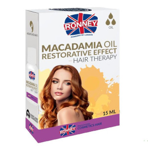 Ronney Macadamia wzmacniający olejek do włosów suchych i osłabionych 15ml