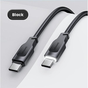Kabel USAMS USB-C na USB-C PD Fast Charging 1,2m 100W Lithe Series czarny S