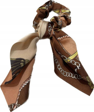 Gumka scrunchie z apaszką do włosów BLING dł. 23cm