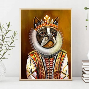 Haft Diamentowy/ Obraz 5D/ pies, rozm. 40x50 cm